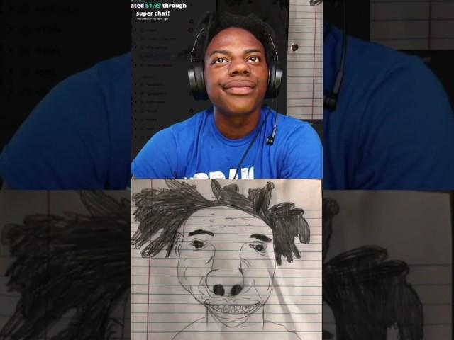Speed reacts Fan Art  #ishowspeed #ronaldo #shorts