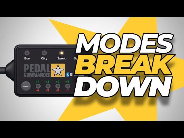 Pedal Commander Modes Breakdown