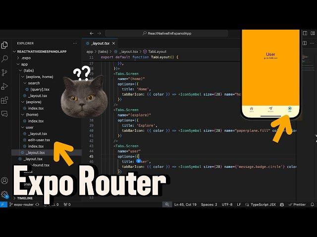 Expo Router desde 0: Nested Navigators, Dynamic routes y Shared routes