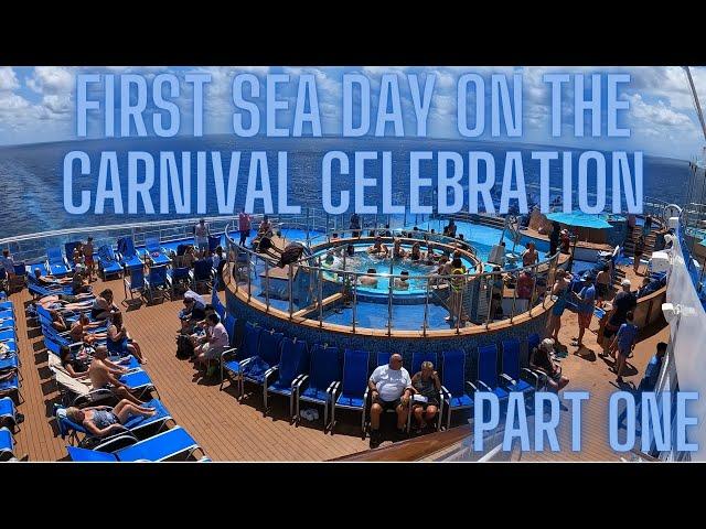 Carnival Celebration Day Two, Our First Sea Day! Part One