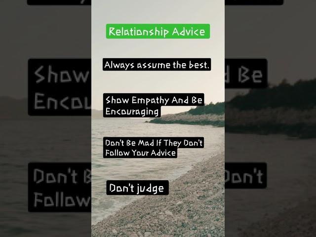 Best Relationship Advice