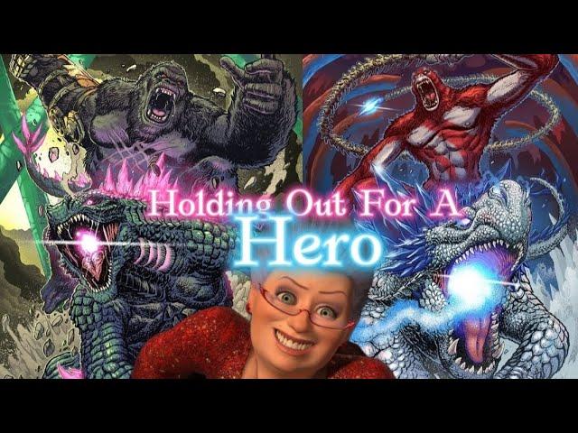 Godzilla and Kong vs Skar King and Shimo [But with "Holding Out For A Hero"]