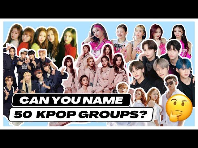 CAN YOU NAME THESE 50 KPOP GROUPS? [KPOP GAME] K-Pop Roulette