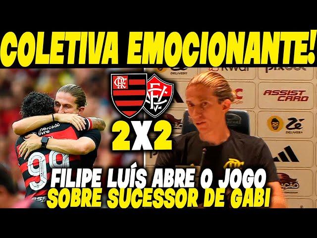 EMOÇÃO A FLOR DA PELE! FILIPE LUÍS FALA DO SUCESSOR DE GABIGOL! PÓS-COLETIVA: FLAMENGO 2-2 VITÓRIA!