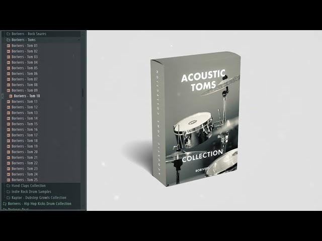 Acoustic Toms Collection | Drum kit | Acoustic Drum Sample Pack