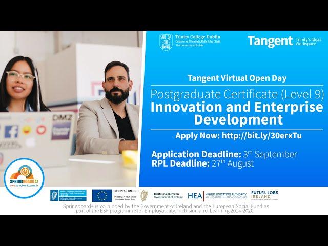 Tangent Virtual Open Evening: Innovation & Enterprise Development Postgraduate Certificate