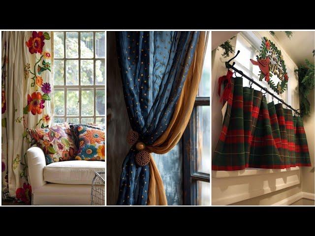 Vintage Curtains design and decorating ideas. Vintage Curtains ideas. #vintagestyle #curtains #decor