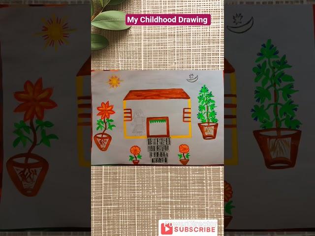 I Drew My Childhood Dream Home  | #Shorts