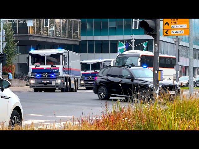 [SECURE MONEY TRANSPORT] Armored Trucks escorted by Special Police Unit and Police vehicles