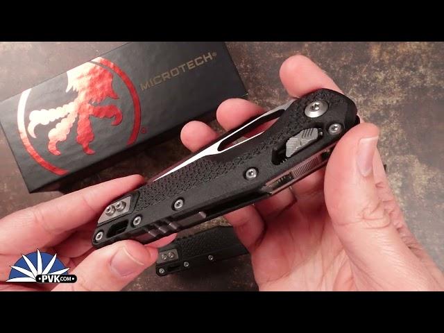 Microtech Standard Issue MSI 210T-1PMBK Ram-Lok Polymer Black, Black Blade