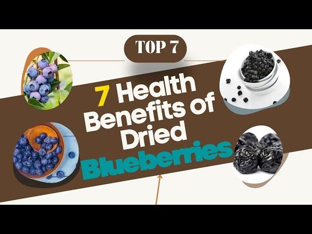 Top 7 Health Benefits of Dried Blueberries || Incredible Health Benefits of Blueberry Dried