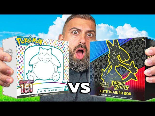 Pokemon 151 Vs Crown Zenith Box Battle!