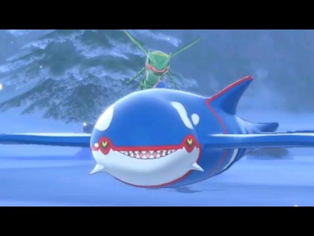 Kyogre is happy when Rayquaza is mad