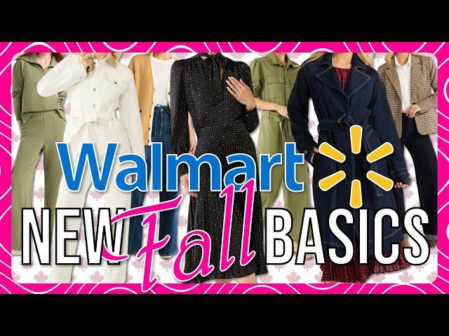 The BEST NEW Walmart Fall Wardrobe BASICS #walmartfashion #wardrobebasics