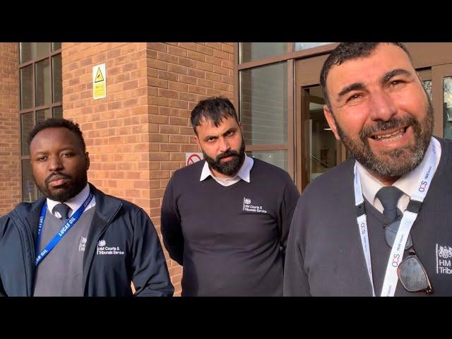 COCKY ARROGANT CLOWN SECURITY AT THE CROWN COURT #pinac #audit #security #fail