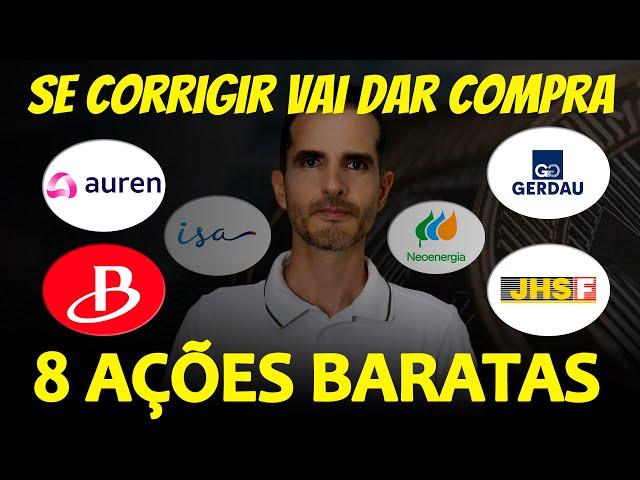 8 AÇÕES BARATAS EM AGOSTO - AÇÕES COM PL E P/VP BAIXO - AÇÕES ABAIXO DO PREÇO TETO | AURE3, TRPL4