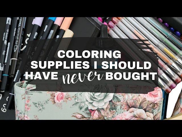 Adult Coloring Supply Regrets of 2024 | Why Did I Buy These Anyway?