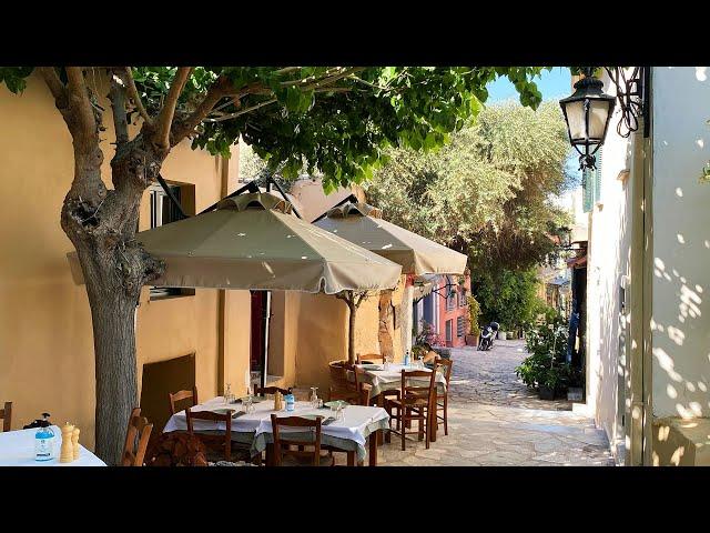 Ambient Music Rain Walk of Athens, Greece | Plaka + Downtown