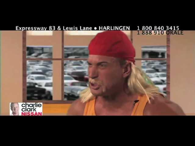 CHARLIE CLARK NISSAN WRESTLER COMMERCIAL ENGLISH
