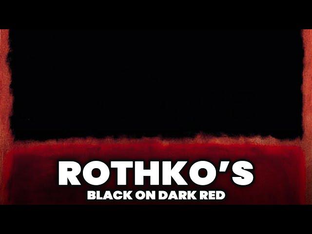 Black on Dark Red by Mark Rothko | Abstract Art