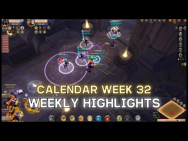 Albion Online Highlights: Calendar Week 32 (ZvZ, Ava Dive)/ 알비온 하이라이트: 32주차 (저그전, PvP, 아발 다이브)