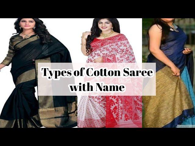 Types of Stylish Cotton Saree with name and Picture || Trendyfashion