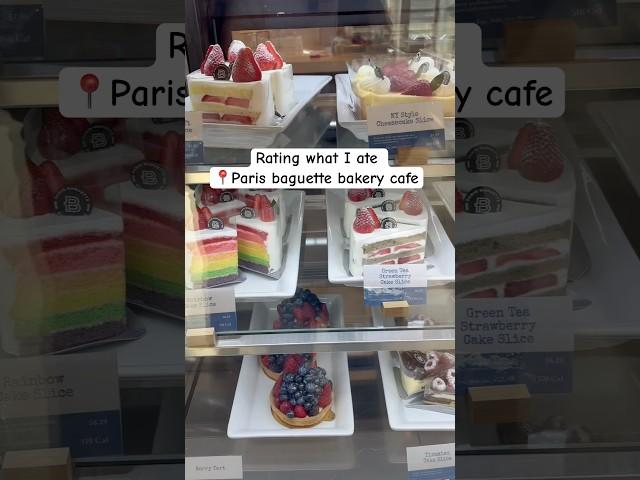 Everything what I ate at Paris baguette bakery cafe #rating  #cake #dessert  #donuts #foodie