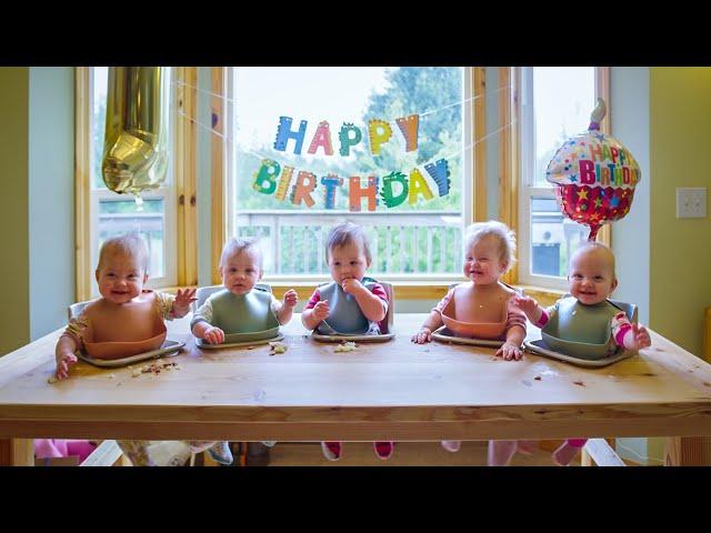 The Freels Quintuplets Turned One Year Old!