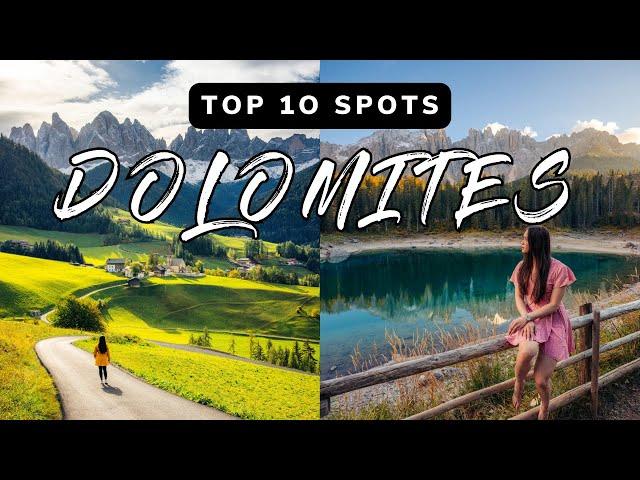 Top 10 BEST Spots You NEED To Visit In The DOLOMITES | Beginners Travel Guide 4K