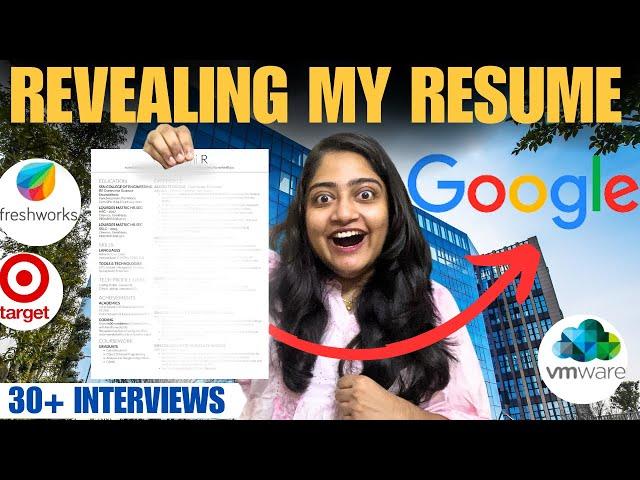 Why my RESUME got SELECTED In GOOGLESoftware Engineer