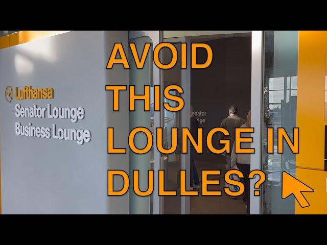 [4K] Lufthansa Lounge Dulles Review. My FIRST "avoid" Score?