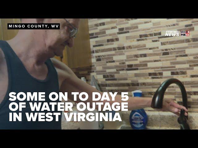 Although some have water restored in their homes, others are on day 5 without working water