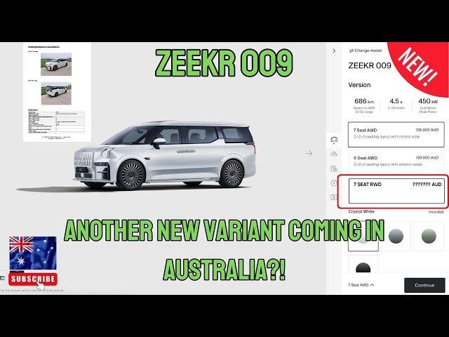 ZEEKR 009 - The ultimate luxury people mover. ADR approval shows a new variant coming to Australia!