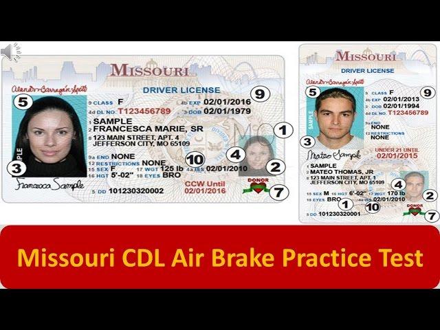 Missouri CDL Air Brake Practice Test