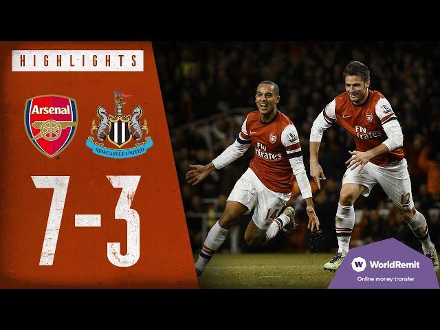 WALCOTT ON FIRE! | Arsenal 7-3 Newcastle United | Classic highlights | 2012