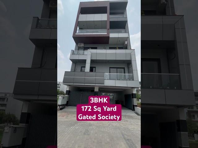 3BHK builder floor in gated society with all luxury features. Call 7042337737 for details.