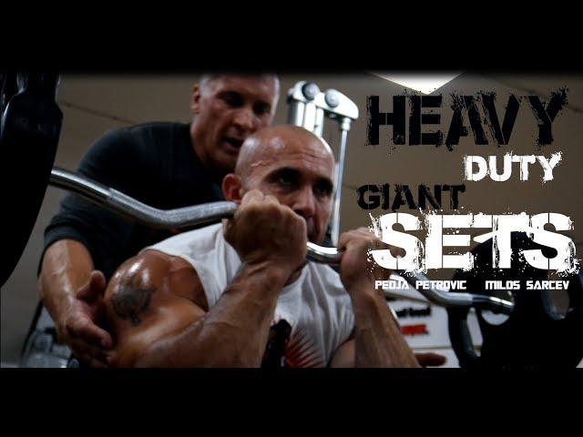 Peđa Petrović i Miloš Šarčev │ GIANT SETS and HEAVY DUTY │TRENING ZA RUKE