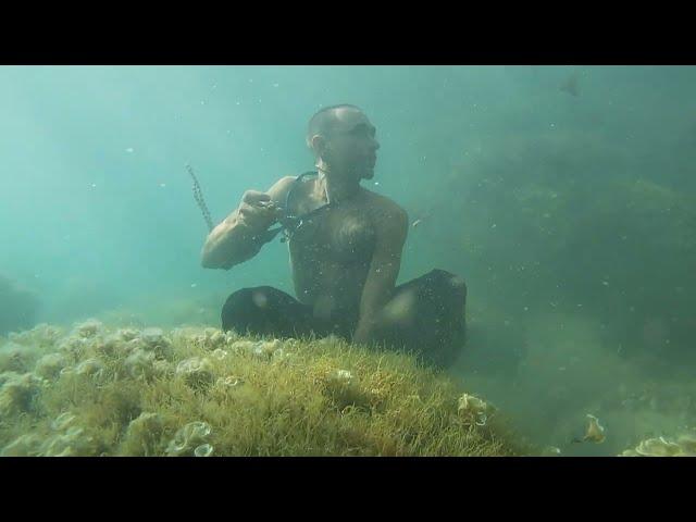 Under water jappa meditation // yoga //  Hare Krishna 