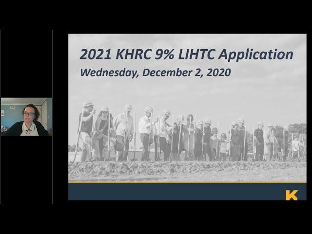 Low Income Housing Tax Credit (LIHTC) Application Webinar | 12.2.2020