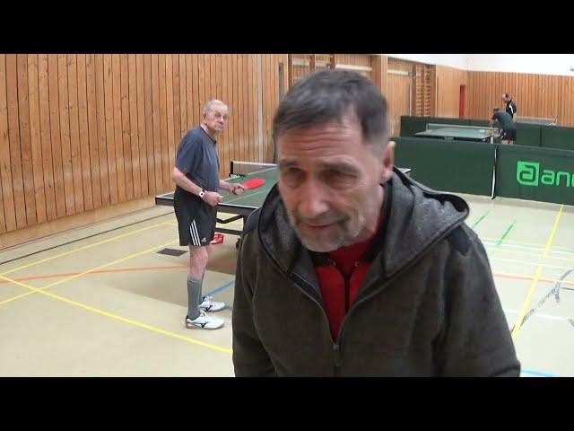 Reinhard Steinbrecher CVJM Unterasbach vs Erich Buchner Veteran TT Legende 20230108  Lauf Seniorenbe