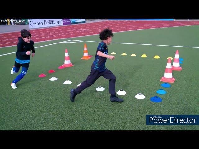 Fußballtraining mit Kindern - Ballführung und Ballmitnahme in die Bewegung