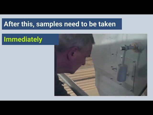 TEWS | The perfect way to take a sample: Learn how to do it!