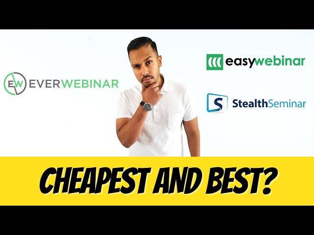 Everwebinar Pricing Plans: Cost and Value Vs EasyWebinar & Stealth Seminar