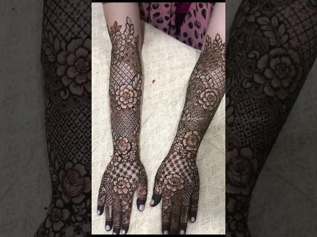 Bridal mehandi design #aqsa #shorts #henna #mehndi #bridalmehndi l