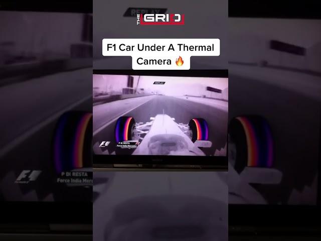 F1 Car Under A Thermal Camera