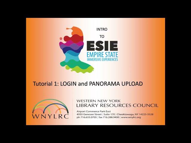 ESIE Tutorial 1 - Creating a Panorama
