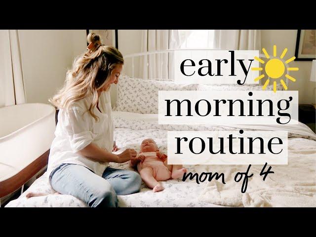 My 5am morning routine as a mom of 4 (how I structure my morning for self care & sanity)