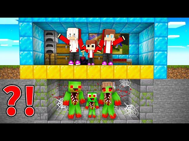 JJ RICH vs Mikey EVIL Family Base Survival Battle in Minecraft ! (Maizen)