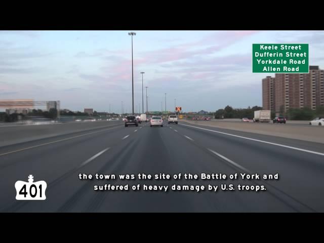 North America's busiest Freeway, Highway 401, Toronto, Ontario