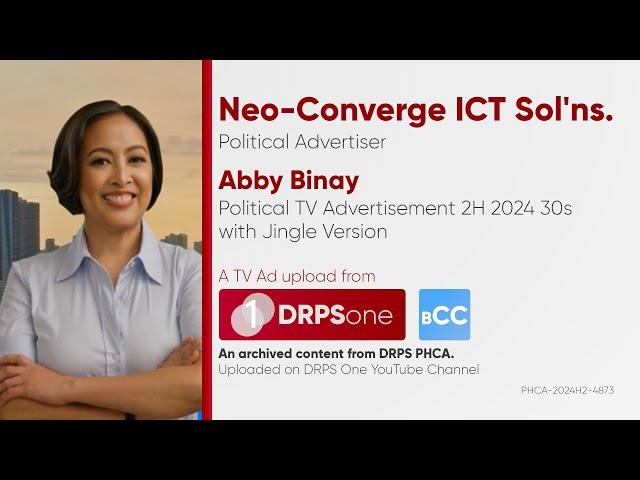 Abby Binay Political TV Ad 2H 2024 30s (with Jingle) [BCC]